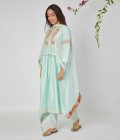 Floral Tunic with Multicoloured Embroidery - Image 2