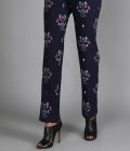 Bird Print Dark Blue Denim Pant Suit. - Image 4