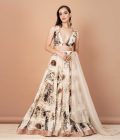 Blouse, skirt and dupatta set.