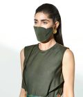 Olive Mask in Chanderi - Image 2