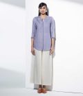 Kaavya Light Purple Shirt in Linen