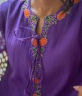 Handwoven chanderi kurta - Image 3
