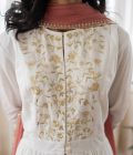 Cotton gather front open jacket - Image 3