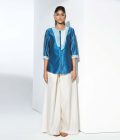 Nur Cobalt Shirt in Chanderi