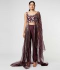 Wine pant set