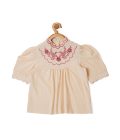 EMBROIDERED YOKE BOHO TOP