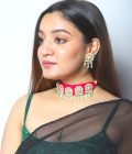 Pink choker with kundan set