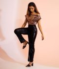 Shoulder Pleat Top