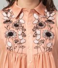 Old rose tape work kurta set - Image 3