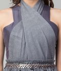 Grey drape jumpsuit - Image 3