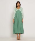 Teal-Tea Green Maxi Dress