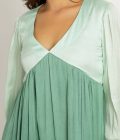 Teal-Tea Green Maxi Dress - Image 3