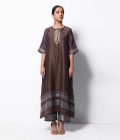 Embroidered Chanderi Kurta and Cotton Silk Pants set