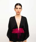 Black-Wine Short Cape
