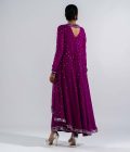 Pop wine asymetrical kurta set - Image 2