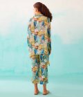 Brushstroke Print Low Back Shirt & Pant Co-Ord Set - Image 2