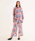 Floral Print Victorian Shirt & Pant Co-Ord Set