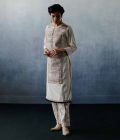 White panel kurta set - Image 3