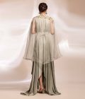 Drape dress with a cape - Image 2
