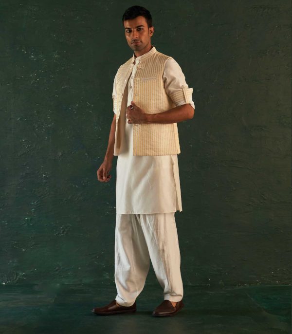 Classic silk tissue pathani set