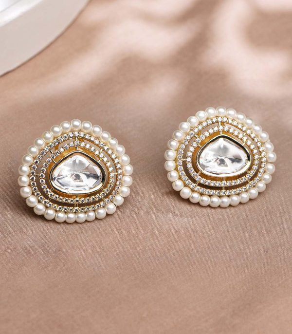 Wondrous White Stud Earrings