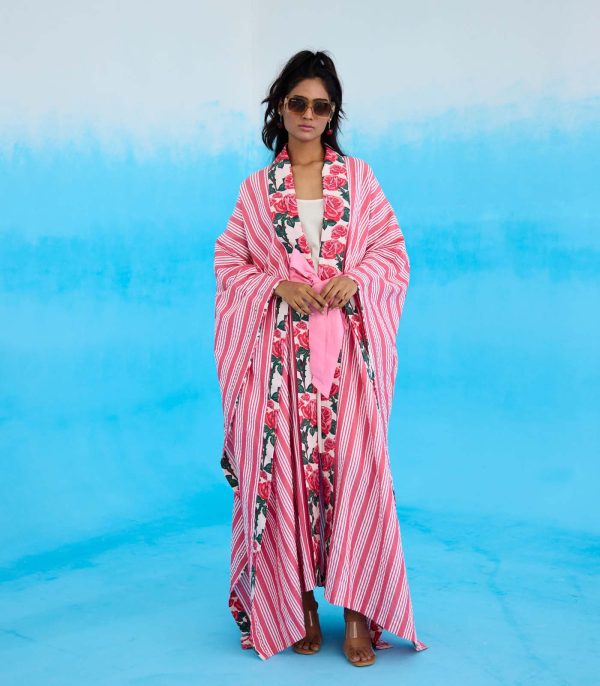 Pink stripes overgarment - Image 3