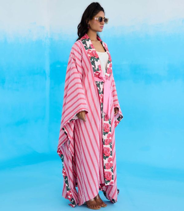 Pink stripes overgarment - Image 4