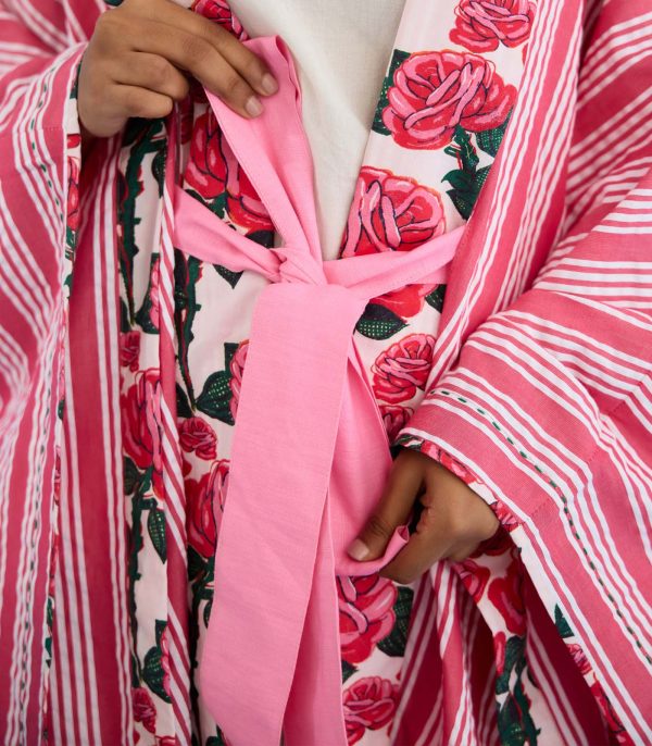 Pink stripes overgarment - Image 5