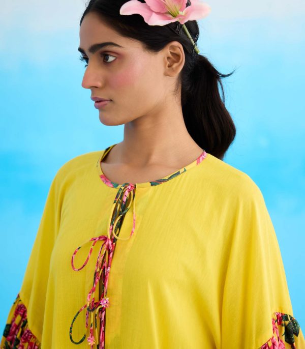 Yellow vintage rose dress - Image 5