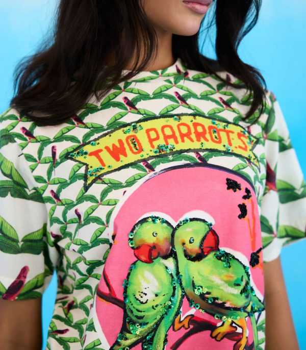 Ivory parakeet t-shirt - Image 4