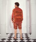TANGERINE BYZANTINE PRINT SHIRT - Image 3