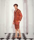 TANGERINE BYZANTINE PRINT SHIRT - Image 2