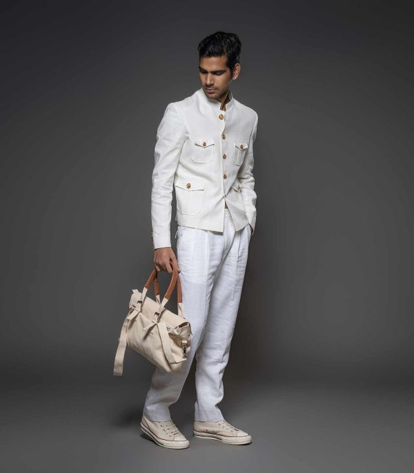 IVORY LINEN JACKET