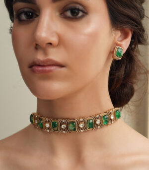 Golden Glint Loop Choker Set