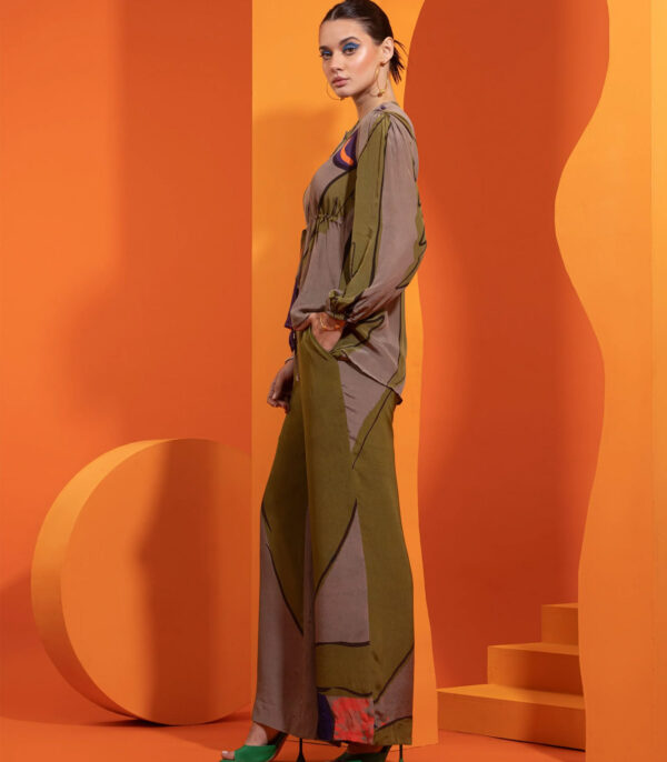 TIE UP SHIRT WITH TROUSER - Image 2