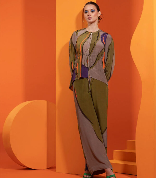 TIE UP SHIRT WITH TROUSER