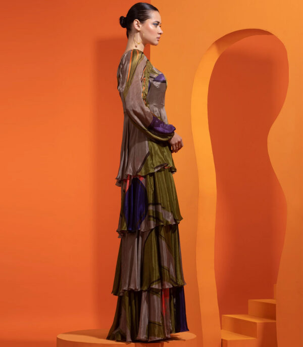 FOUR TIERED CHIFFON DRESS - Image 2