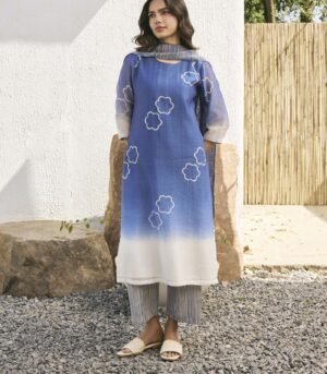 Ocean blue kurta set