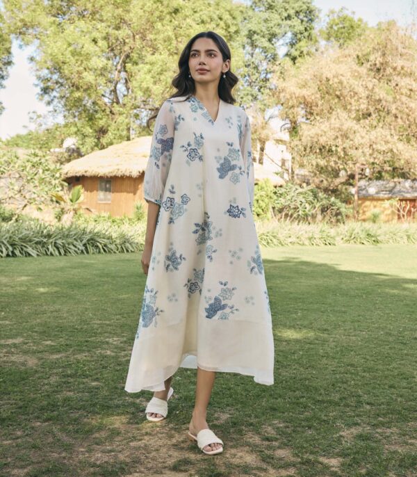 Pearl Floral Dress - Image 3