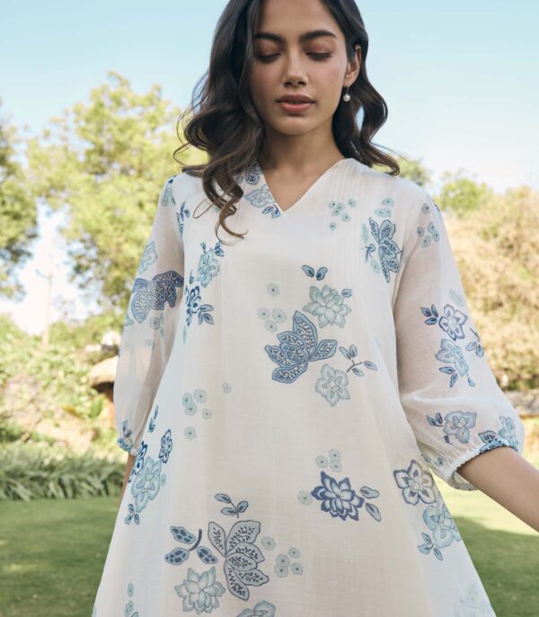 Pearl Floral Dress - Image 4