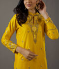 Chanderi silk kurta set - Image 3