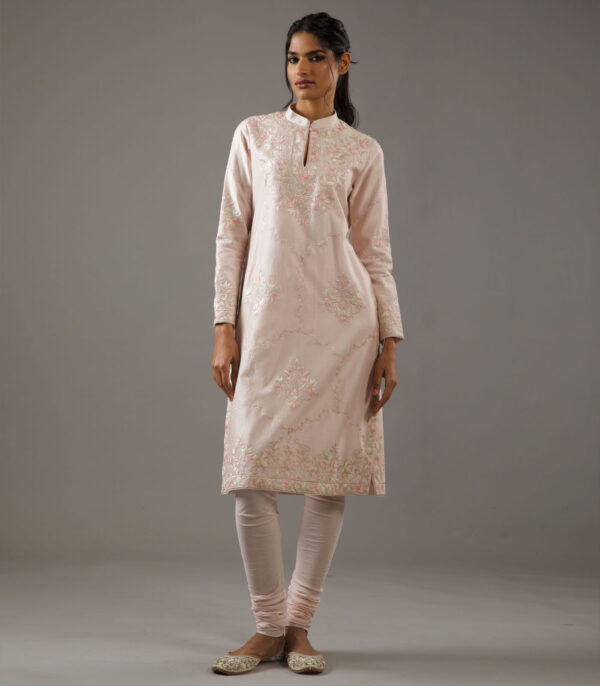 Chanderi silk kurta set - Image 2