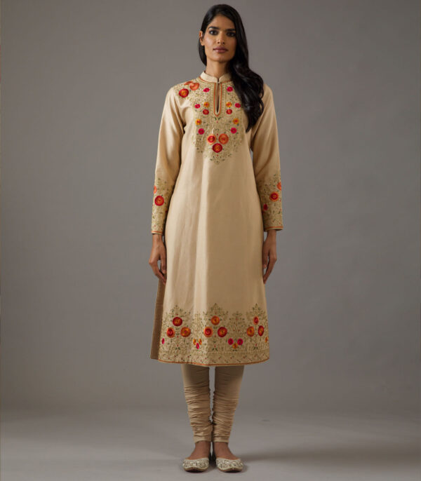 Chanderi silk kurta set