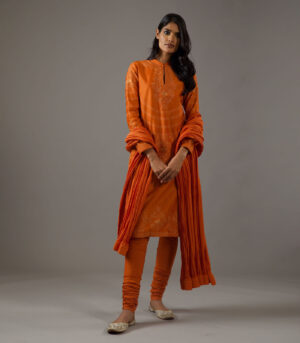 Chanderi silk kurta set