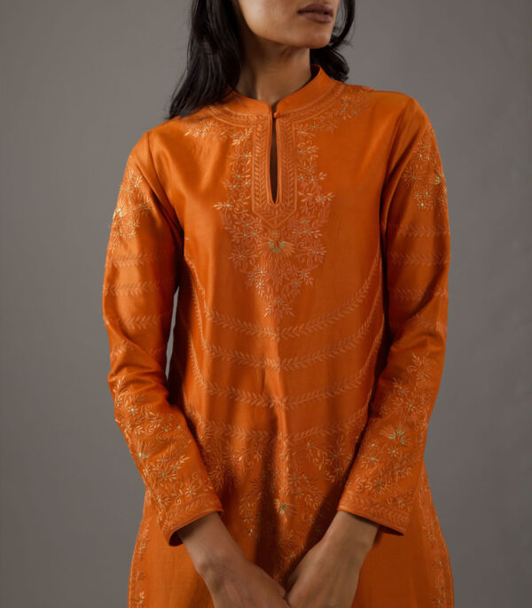 Chanderi silk kurta set - Image 3