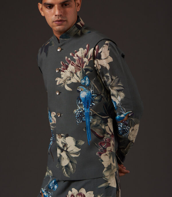 FLORAL DIGITAL PRINTED BUNDI - Image 4