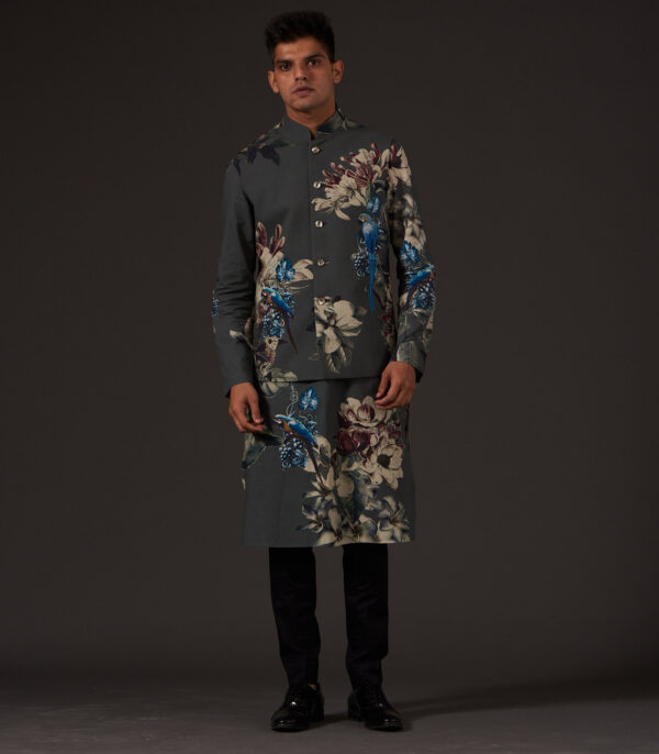 FLORAL DIGITAL PRINTED BUNDI