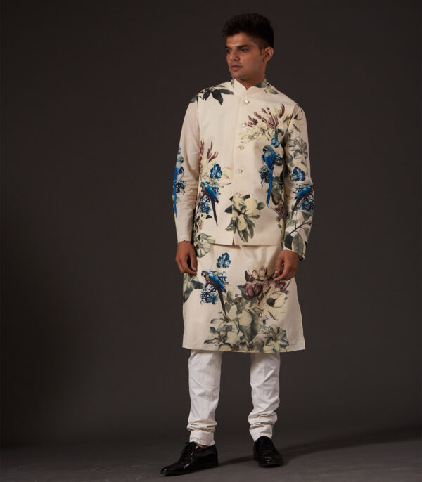 FLORAL DIGITAL PRINTED BUNDI