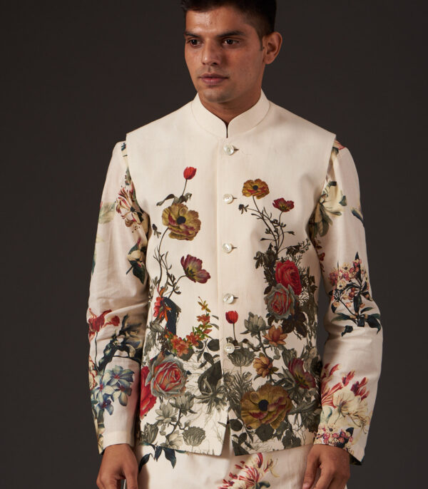 FLORAL DIGITAL PRINTED BUNDI - Image 4