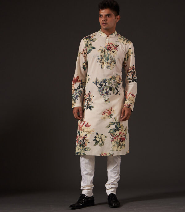 FLORAL DIGITAL PRINTED BUNDI
